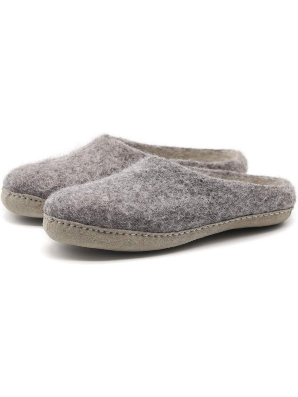 Cozy Merino Wool Felted Mule Slippers for Men & Women - Indoor Comfort Footwear